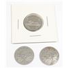 Image 1 : TWO 1934 AND ONE 1938 CANADIAN 5 CENT COINS