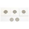 Image 2 : FIVE 1940 CANADIAN 5 CENT COINS