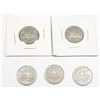 Image 1 : FIVE 1940 CANADIAN 5 CENT COINS