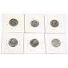 Image 1 : SIX 1967 CANADIAN CENTENNIAL 5 CENT COINS