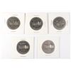 Image 1 : FIVE 1974 CANADIAN DOLLAR COINS