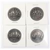 Image 1 : FOUR 1977 CANADIAN DOLLAR COINS