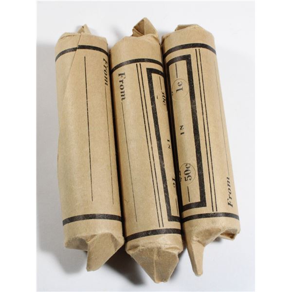 3 ROLLS OF CANADIAN PENNIES