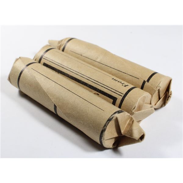 3 ROLLS OF CANADIAN PENNIES