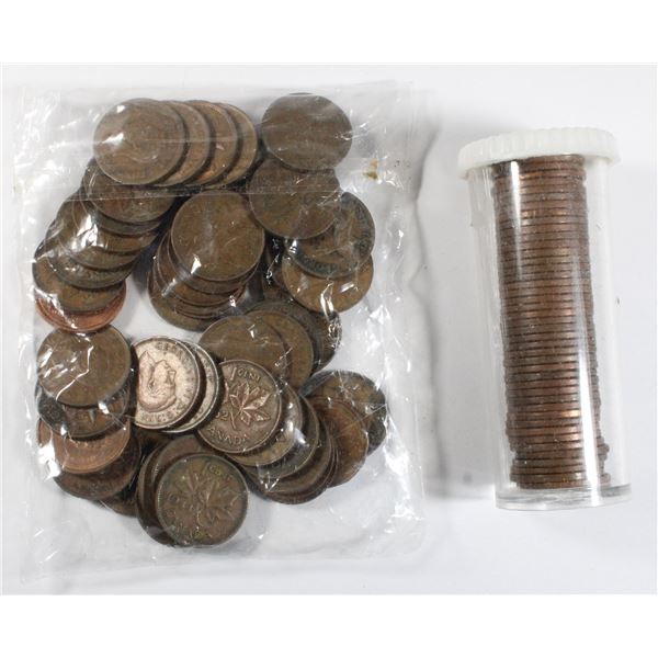 LOT OF CANADIAN PENNIES