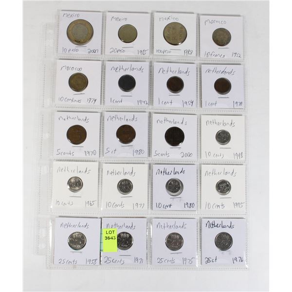 20 COINS 3 COUNTRIES