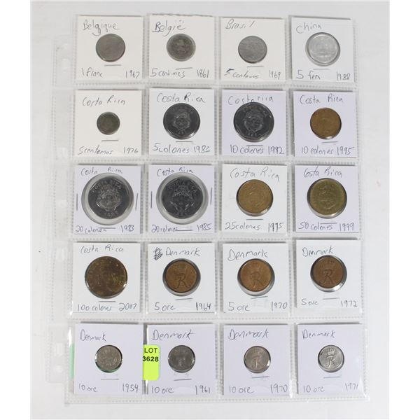 20 COINS 6 COUNTRIES