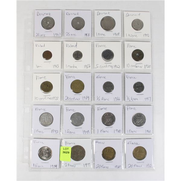 20 COINS 3 COUNTRIES