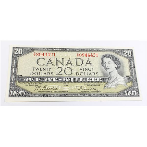 1954 CANADIAN $20 BANK NOTE