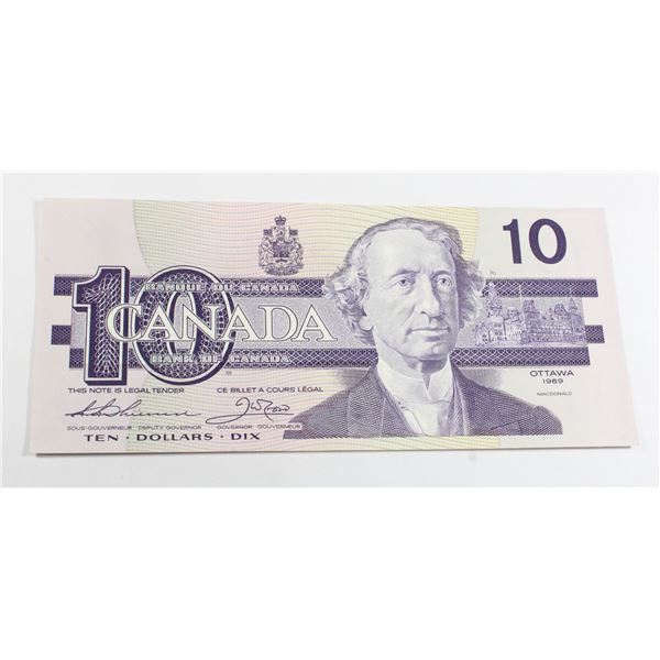 1989 CANADIAN $10 BANK NOTE