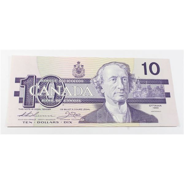 1989 CANADIAN $10 BANK NOTE