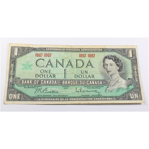 1967 CANADIAN $1 BANK NOTE