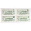 Image 2 : LOT OF 4 1973 CANADIAN $1 BANK NOTES