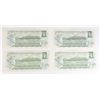 Image 2 : LOT OF 4 1973 CANADIAN $1 BANK NOTES
