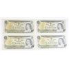 Image 1 : LOT OF 4 1973 CANADIAN $1 BANK NOTES