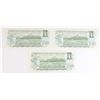 Image 2 : THREE NEAR UNC 1973 CANADIAN $1 BANK NOTES