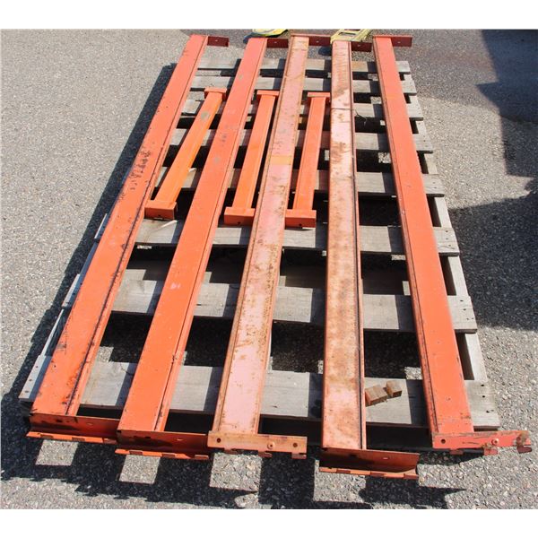 PALLET OF ASSORTED PALLET RACKING BEAMS