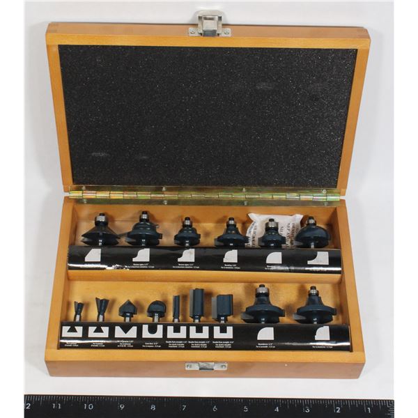 MASTERCRAFT ROUTER BIT COMPLETE SET IN BOX
