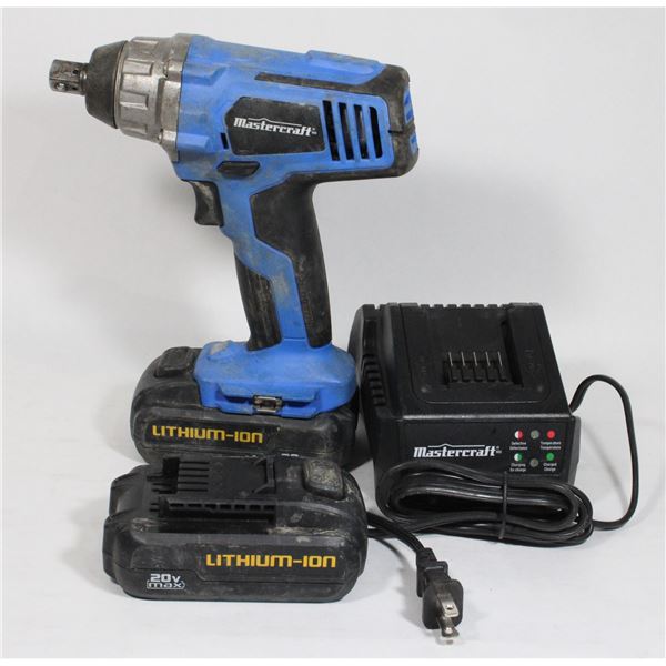 MASTERCRAFT 20V IMPACT WRENCH WITH CHARGER