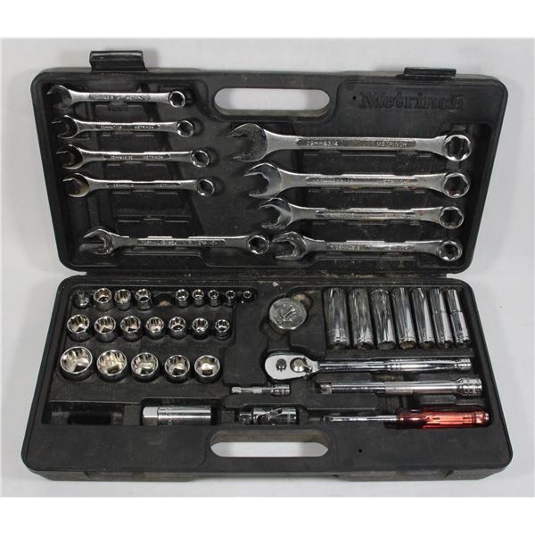METRINCH SOCKET/WRENCH SET 3/8" DRIVE