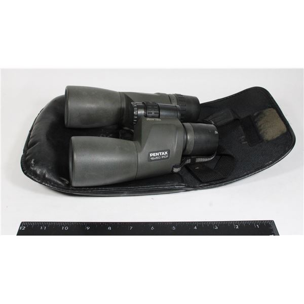 PENTAX 16X50 PCF BINOCULARS IN CARRYING CASE