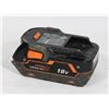 Image 1 : RIDGID 3.0A HIGH CAPACITY BATTERY
