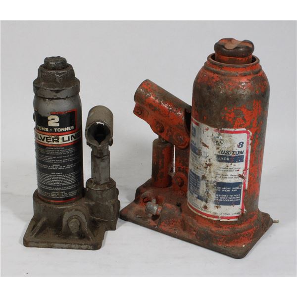 PAIR OF HYDRAULIC BOTTLE JACKS