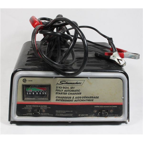 SCHUMACHER 2/10/50A, 12V FULLY AUTOMATIC STARTER C