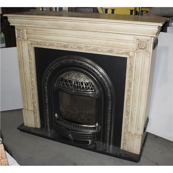 NATURAL GAS FIREPLACE WITH 110V ELECTRICAL FAN