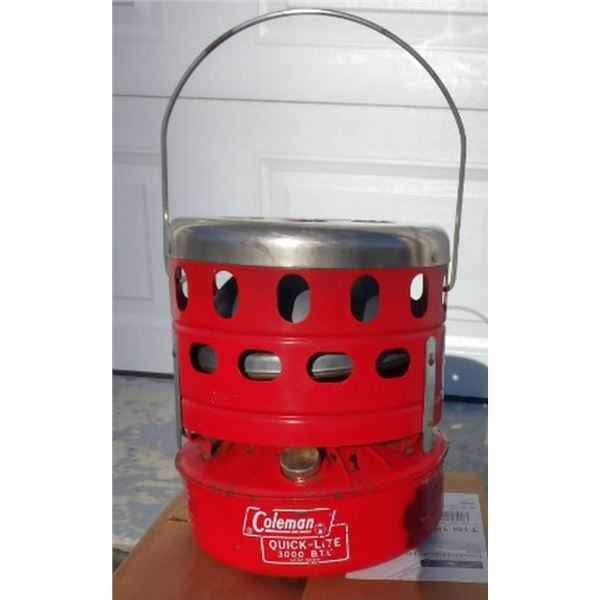VINTAGE COLEMAN CATALYTIC HEATER FOR CAMPING
