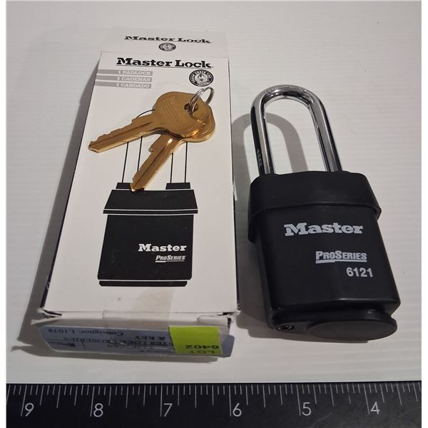 NEW MASTER LOCK PROSERIES PADLOCK & KEY