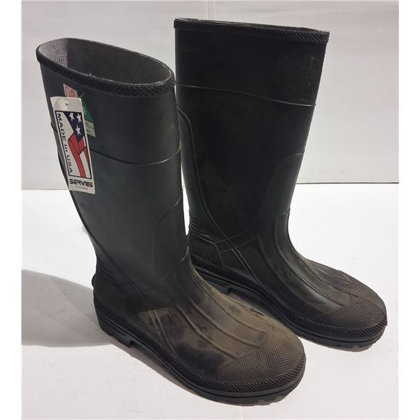 NEW SERVUS WATERPROOF STEEL TOE BOOTS SIZE 10