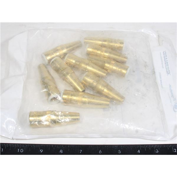 BERNARD 10PCS FIRE HOZE NOZZLES 3/8" X 1/8" RECESS