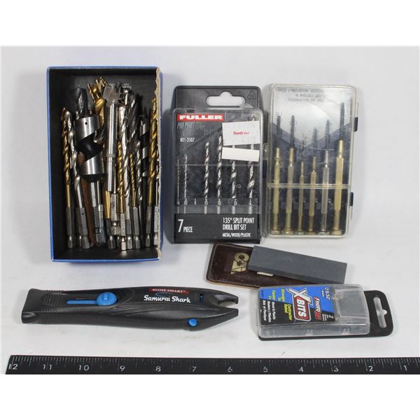 FLAT OF DRILL BITS, KNIFE SHARPENERS