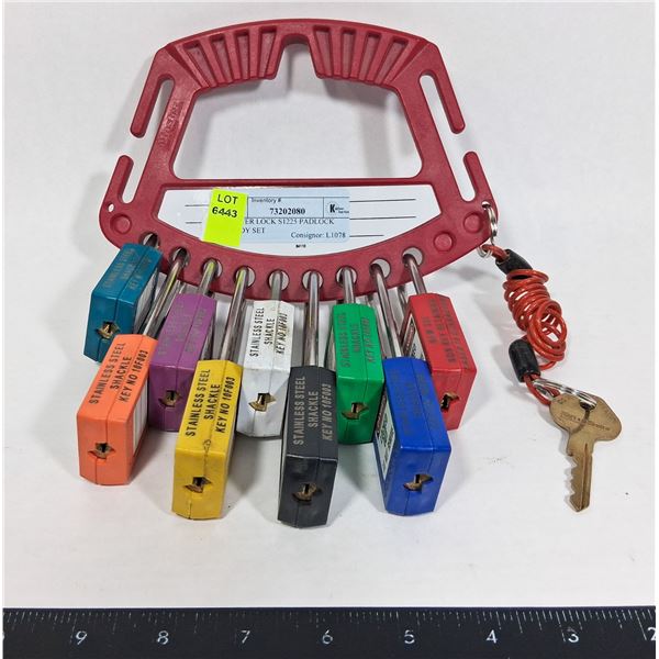 MASTER LOCK S1225 PADLOCK CADDY SET