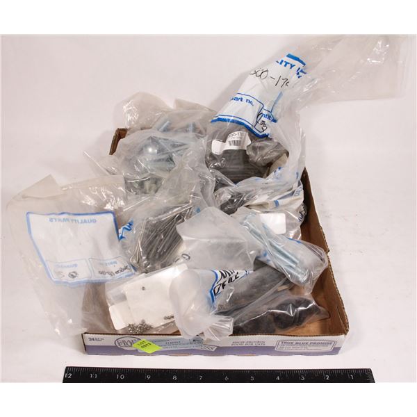 FLAT OF NEW IN PACKAGE BOLTS & FASTENERS (MIXED)
