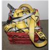Image 1 : BOX OF RATCHET STRAPS, 6 HEAVY DUTY (1 DAMAGED)