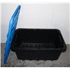 Image 1 : MASTERCRAFT STACKABLE TOTE WITH BLUE LID