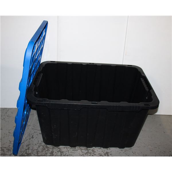 MASTERCRAFT STACKABLE TOTE WITH BLUE LID