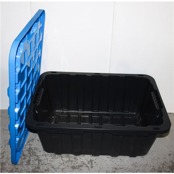 MASTERCRAFT STACKABLE TOTE WITH BLUE LID