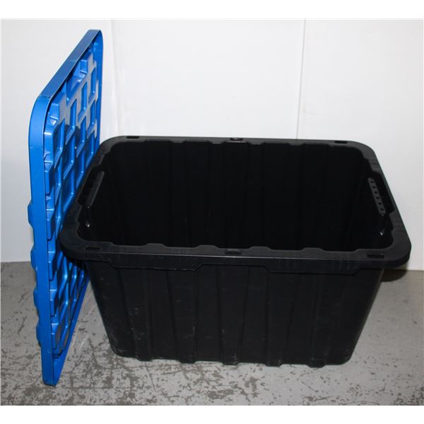 MASTERCRAFT STACKABLE TOTE WITH BLUE LID