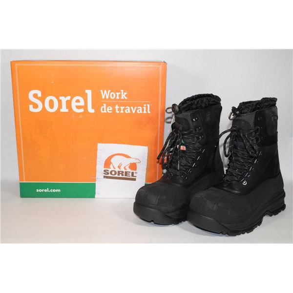 NEW SOREL CONQUEST MENS SIZE 9 CSA SAFETY WORK