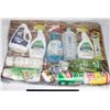 Image 1 : LARGE FLAT OF CLEANING CHEMICALS INCLUDING