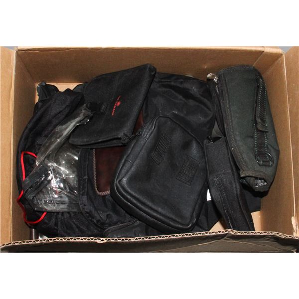 BIG LOT OF ZIP UP BAGS AND MORE