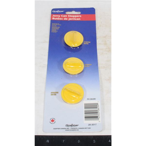 NEW 3 PACK JERRY CAN STOPPERS