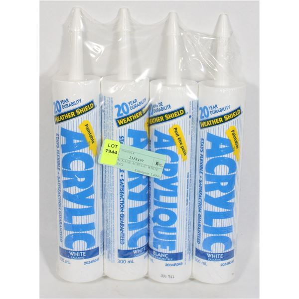 NEW PACKAGE ACRYLIC WHITE CAULKING