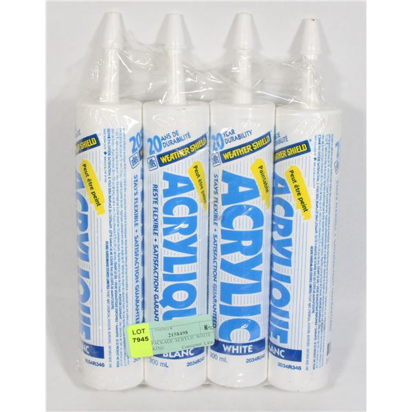 NEW PACKAGE ACRYLIC WHITE CAULKING