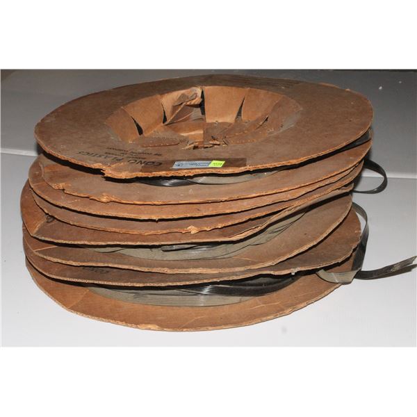 THREE PARTIAL ROLLS OF TRIM PIECES