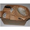 Image 1 : BOX OF VINTAGE LIGHT FIXTURES