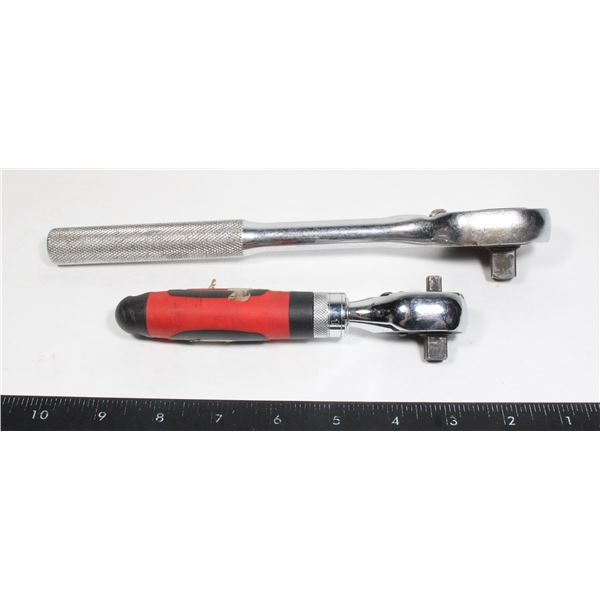 TWO RATCHETS - 1/2 DRIVE & 1/4 3/8 DRIVE